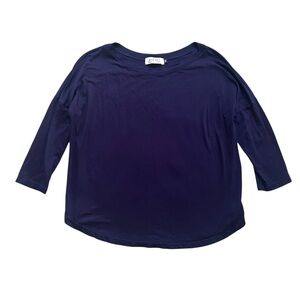 Fighting Eel Ava Sky 3/4 Sleeve Top‎ Purple Size XS